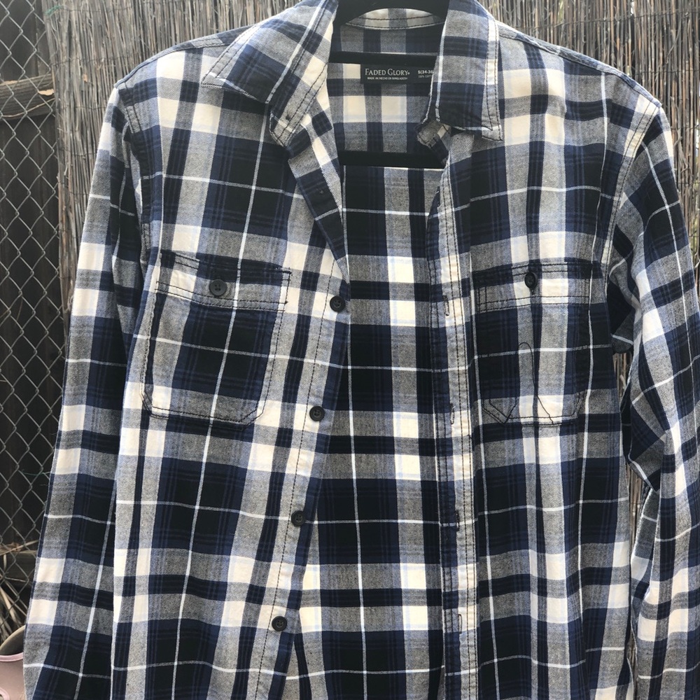 Faded glory plaid shirt